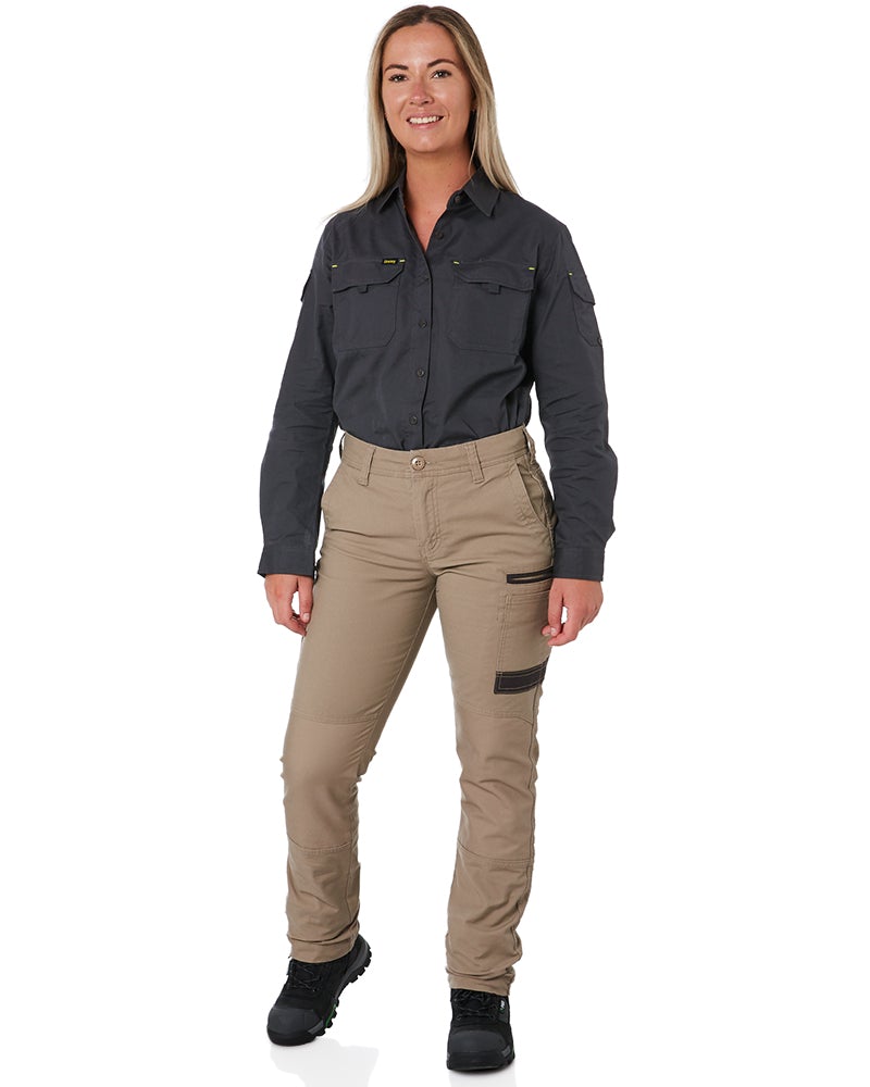 WP-3W Ladies Stretch Work Pants - Khaki