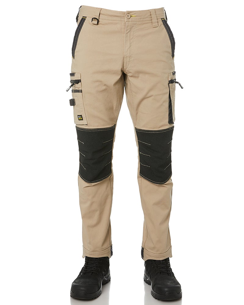 Bisley Flex and Move Stretch Utility Zip Cargo Pant - Stone | Buy