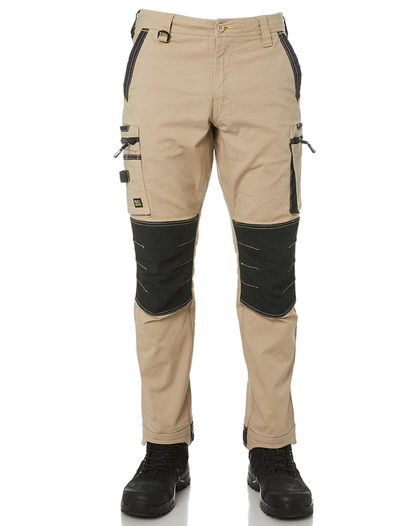 Flex and Move Stretch Utility Zip Cargo Pant - Stone