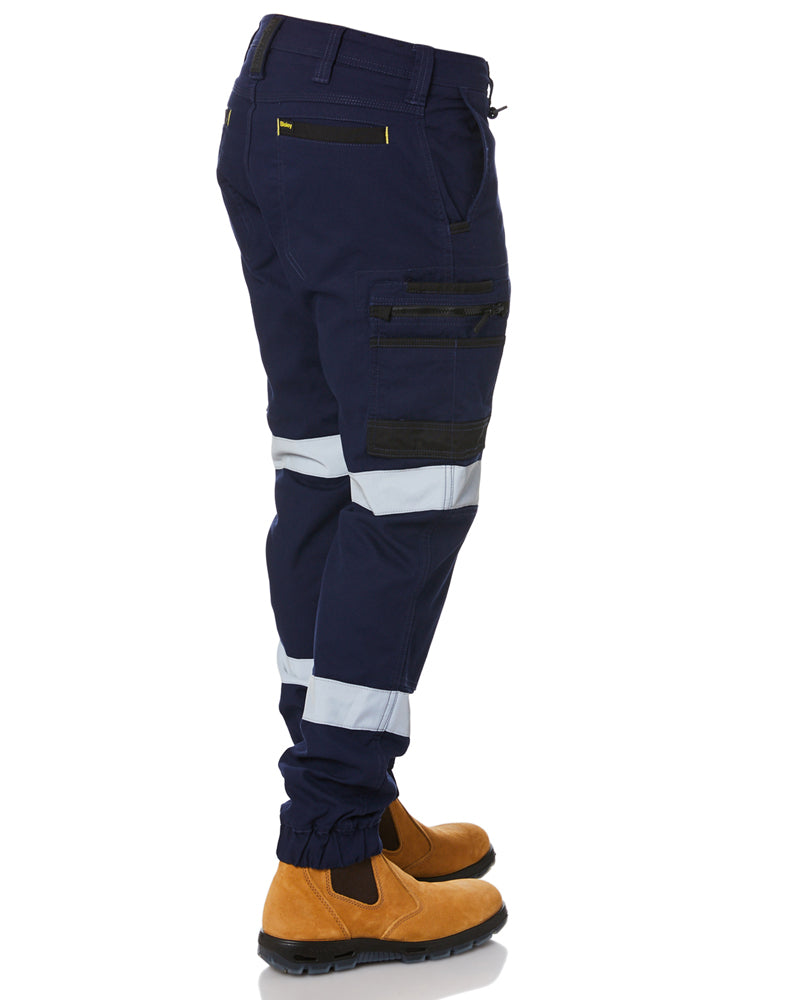 Flex and Move Taped Stretch Cargo Cuffed Pants - Navy