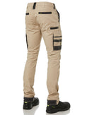 Tradies Flex and Move Stretch Cargo Utility Pant 2 Value Pack - Stone