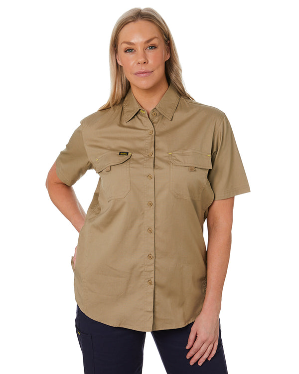 Womens X Airflow Ripstop SS Shirt - Khaki