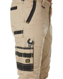 Tradies Flex and Move Stretch Cargo Utility Pant 2 Value Pack - Stone