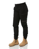 WP-4W Ladies Stretch Cuffed Work Pants - Black