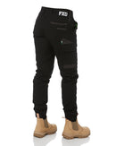 WP-4W Ladies Stretch Cuffed Work Pants - Black