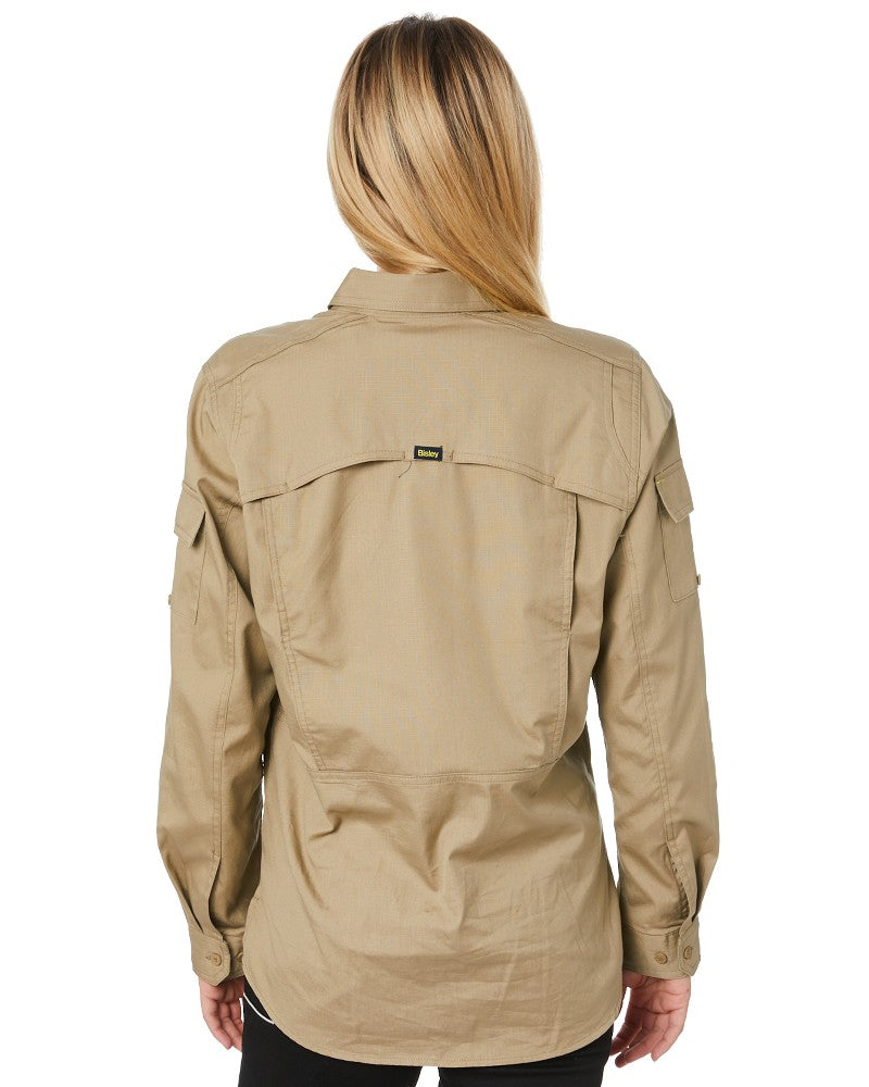 Womens X Airflow Ripstop LS Shirt  - Khaki