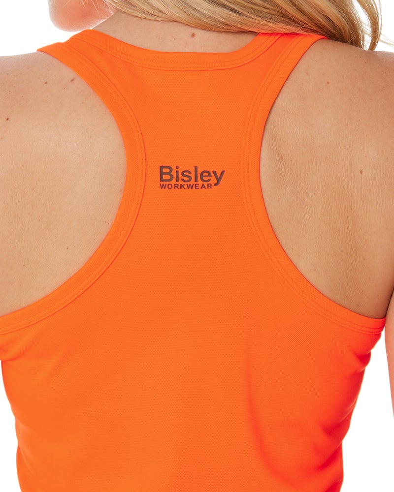 Womens Racer Back Singlet - Orange