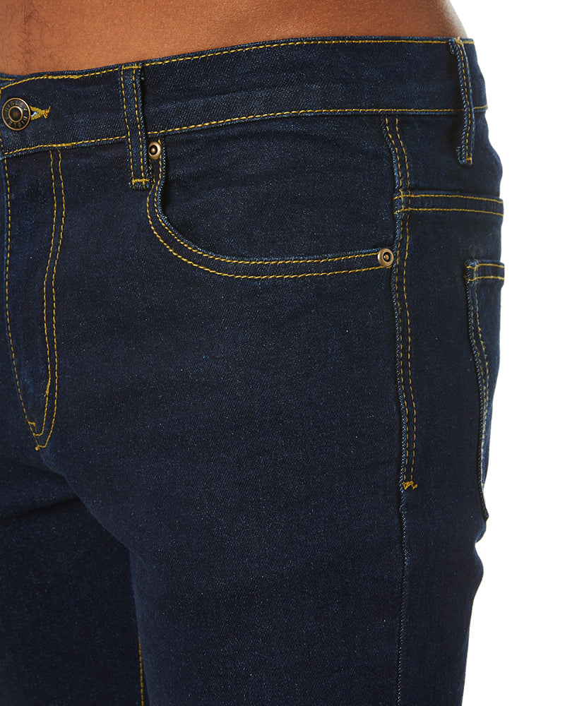 Rough Rider Stretch Denim Jeans - Denim