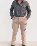 WP-3W Ladies Stretch Work Pants - Khaki