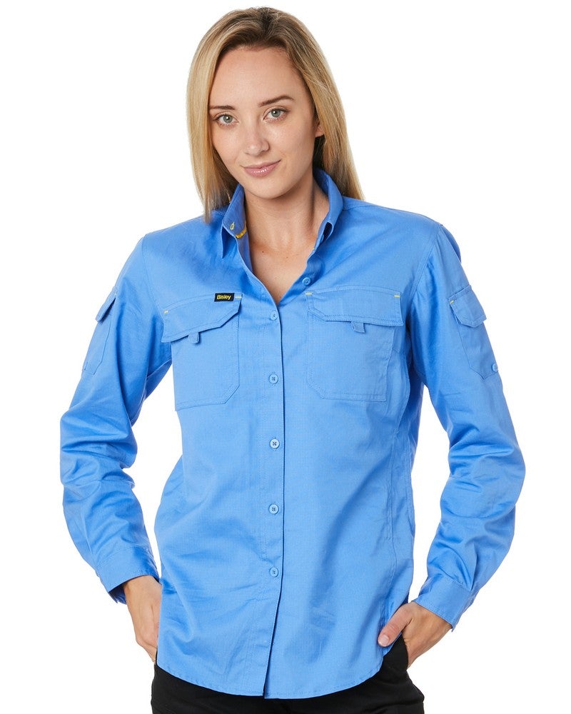 Womens X Airflow Ripstop LS Shirt  - Blue