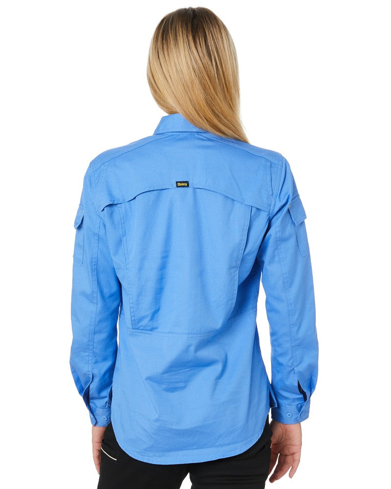 Womens X Airflow Ripstop LS Shirt  - Blue