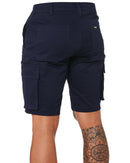 Stretch Cotton Cargo Short - Navy