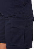 Stretch Cotton Cargo Short - Navy