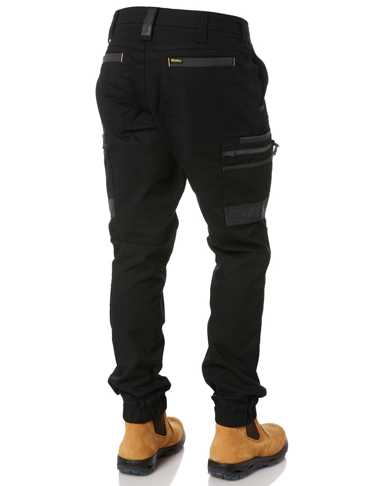Flex and Move Stretch Cargo Cuffed Pants - Black
