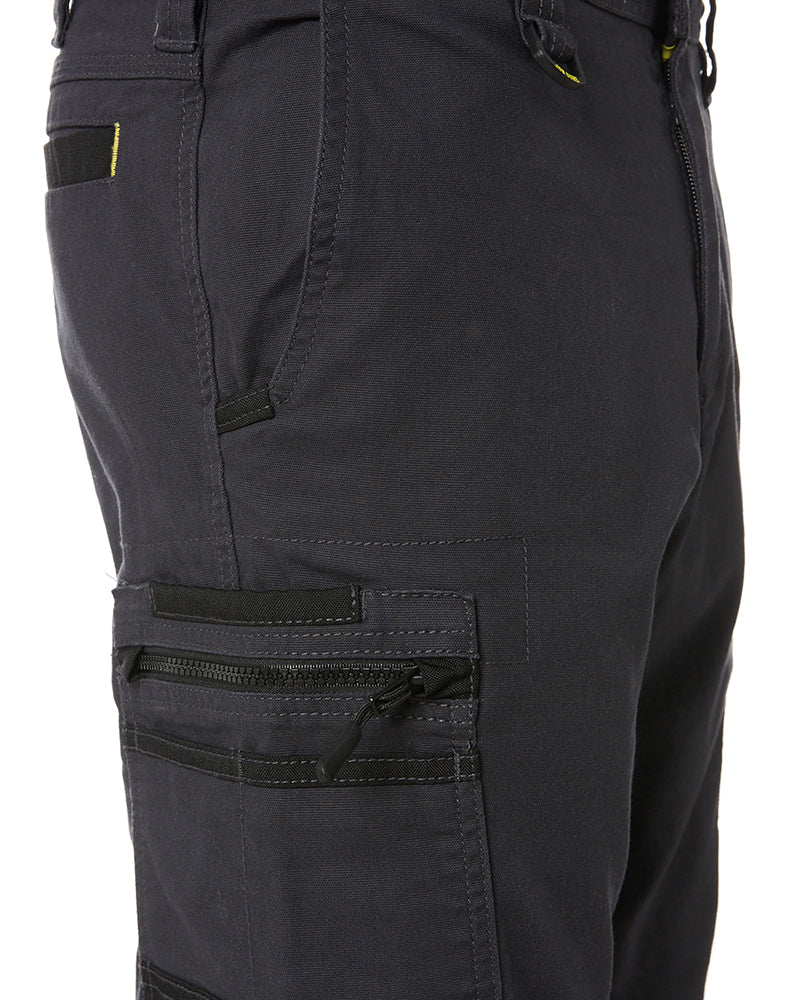 Flex and Move Stretch Cargo Cuffed Pants - Charcoal