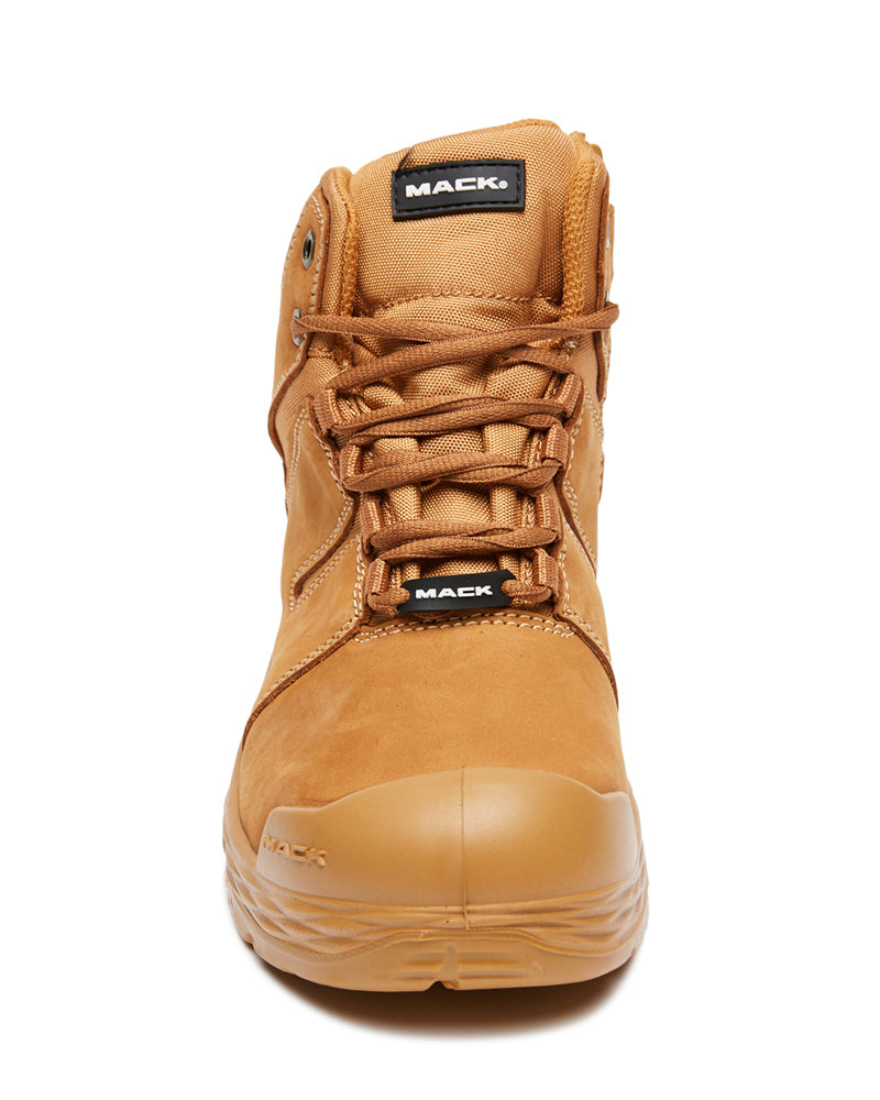 Shift Lace Up Safety Boot with Zip - Honey