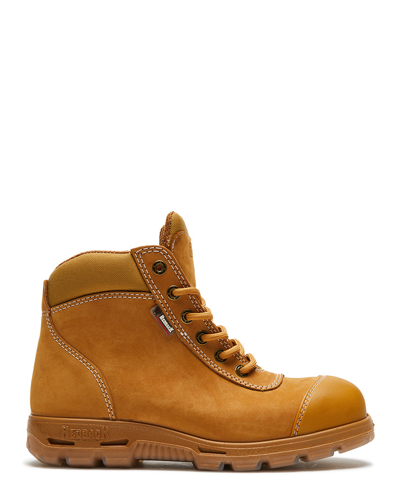 Cobar Zip Side Scuff Cap Safety Boot - Wheat