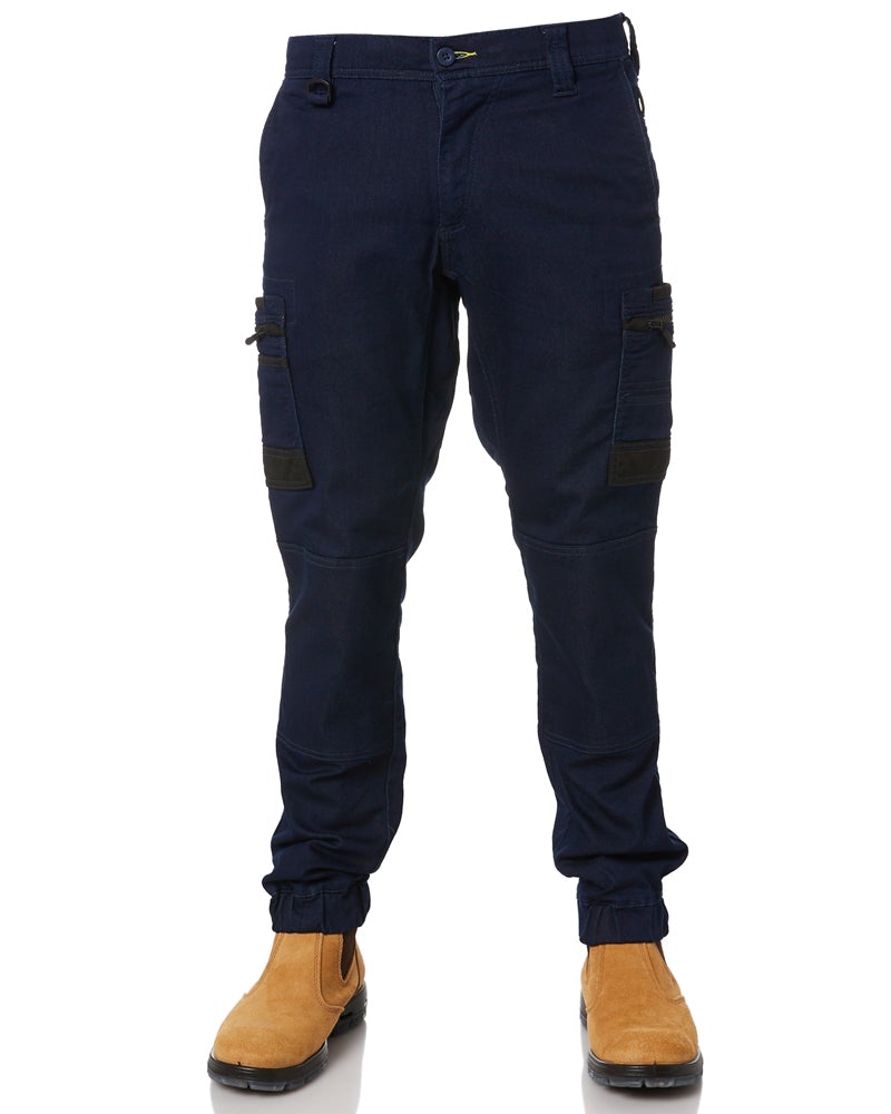 Bisley Flex and Move Stretch Cargo Cuffed Pants - Navy | Buy Online