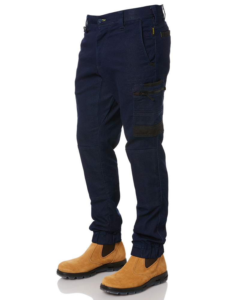 Flex and Move Stretch Cargo Cuffed Pants - Navy