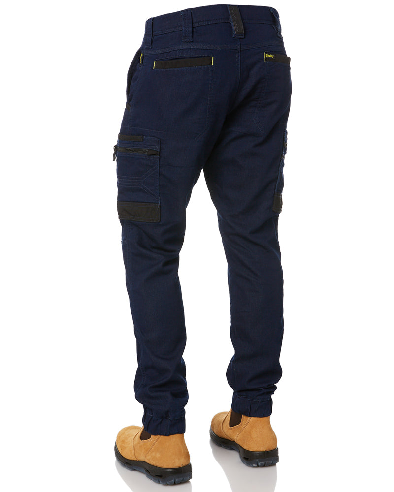 Flex and Move Stretch Cargo Cuffed Pants - Navy