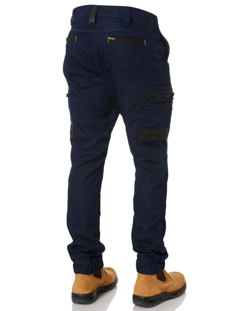 Flex and Move Stretch Cargo Cuffed Pants - Navy