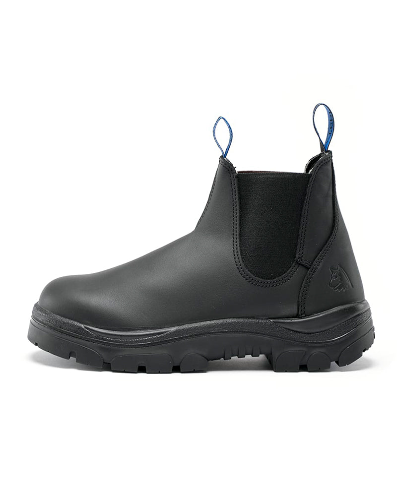 Hobart Elastic Sided Safety Boot Nitrile Sole size 15 and 16 only Black