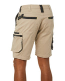 Flex and Move Stretch Canvas Utility Zip Cargo Short - Stone