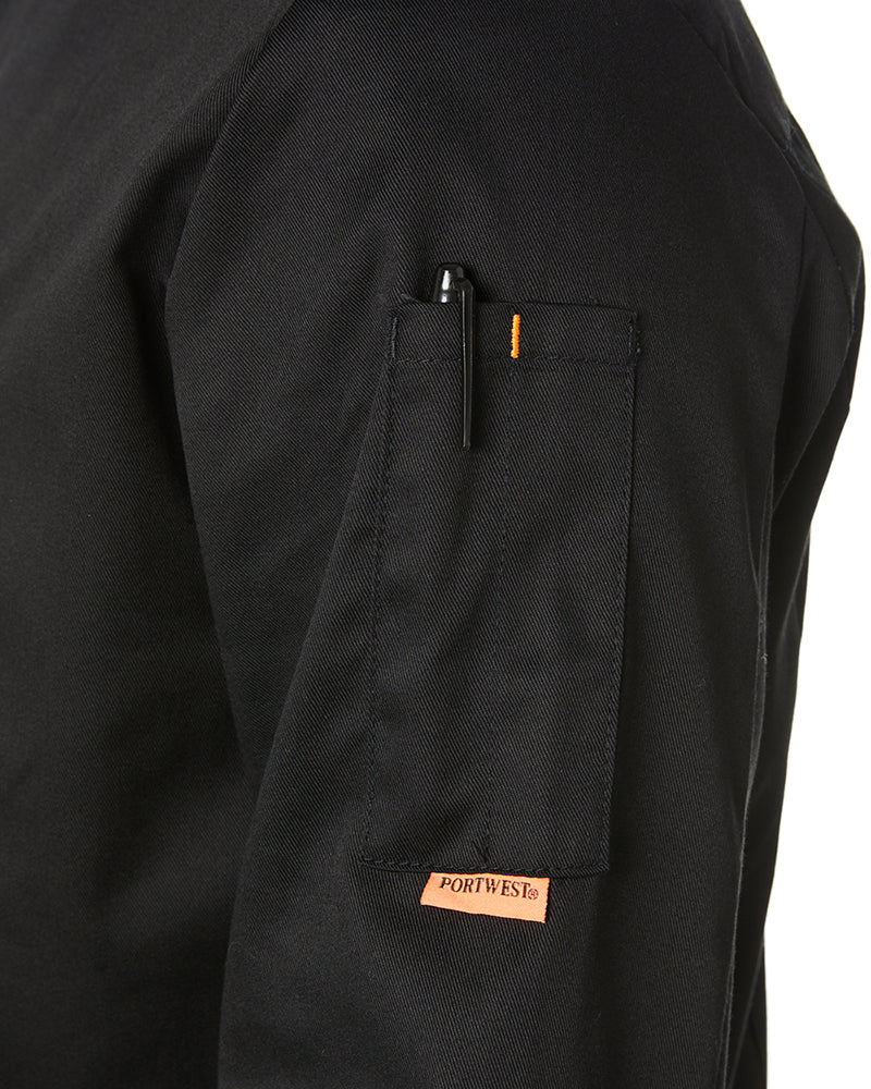 Mesh Air Pro LS Chefs Jacket - Black