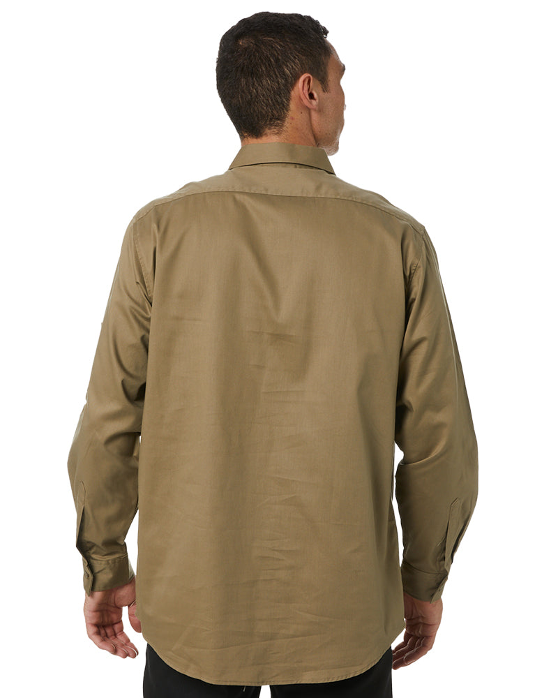 Cool-Breeze Work Shirt- Long Sleeve - Khaki