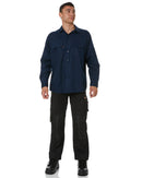 Cool-Breeze Work Shirt Long Sleeve - Navy