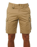 Stretch Cotton Cargo Short - Khaki