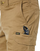 Stretch Cotton Cargo Short - Khaki