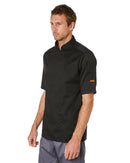 Mesh Air Pro SS Chefs Jacket - Black