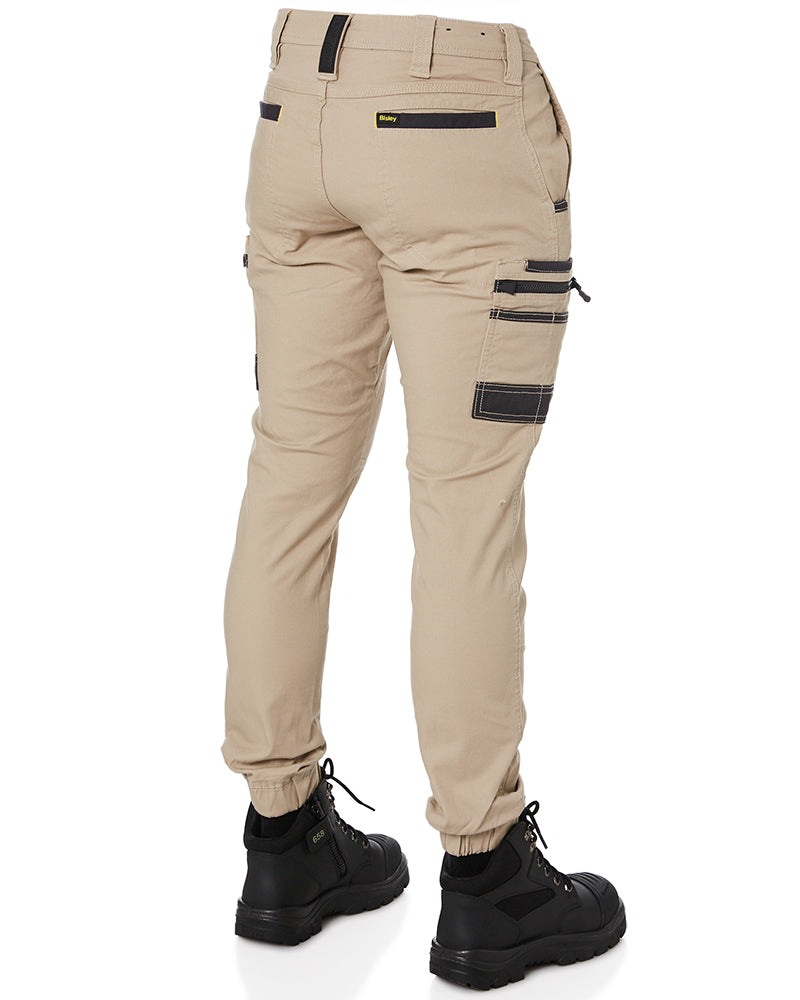 Bisley Flex and Move Stretch Cargo Cuffed Pants - Stone | Buy Online