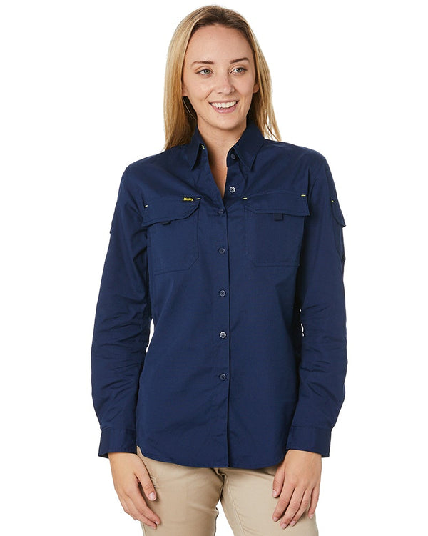 Womens X Airflow Ripstop LS Shirt  - Navy