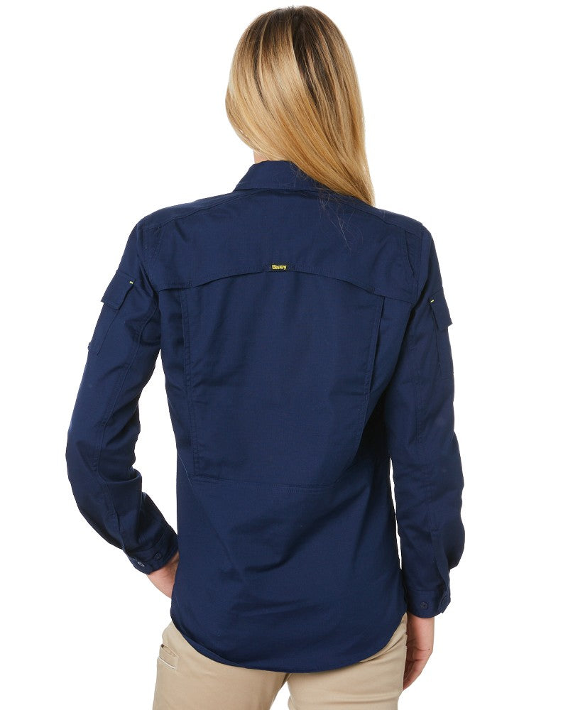 Womens X Airflow Ripstop LS Shirt  - Navy