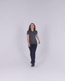 Ladies Elite Flex SS Polo - Char Heather