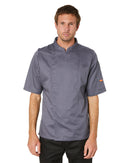 Mesh Air Pro SS Chefs Jacket - Grey