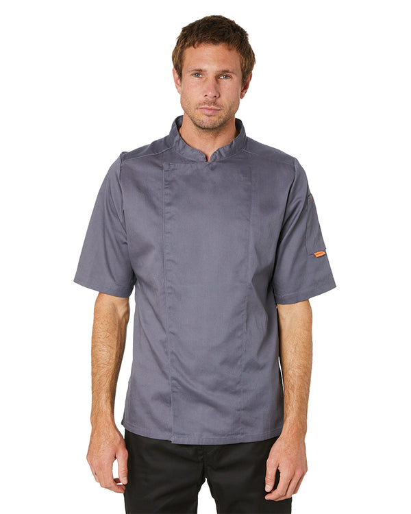 Mesh Air Pro SS Chefs Jacket - Grey