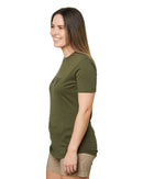 Women's Cotton Logo Tee - Army Green