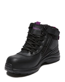887 Womens Zip Side Safety Boot - Black