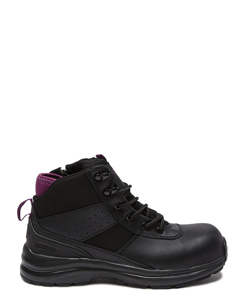 Blundstone 887 Womens Zip Side Safety Boot Black Buy Online