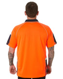 Hi-Vis Galaxy Sublimated Polo - Orange/Navy