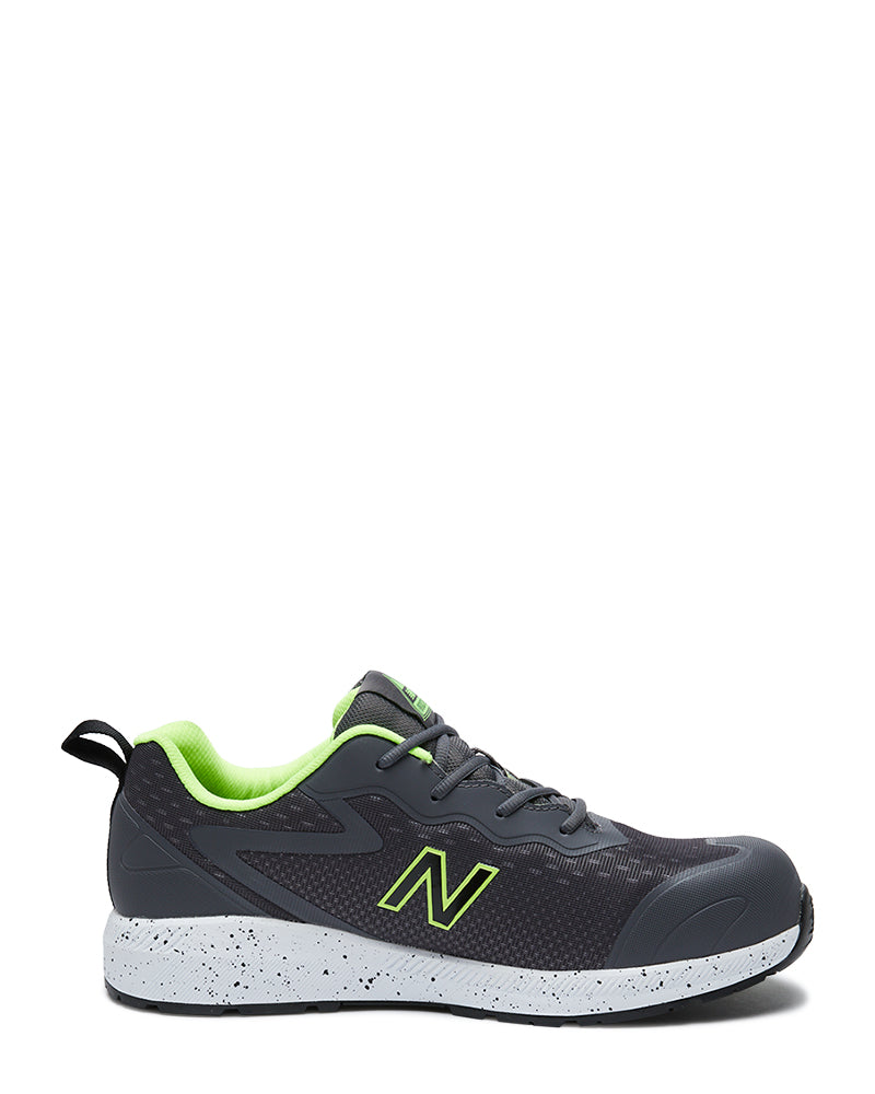 Logic Safety Work Shoe - Grey/Lime