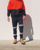 Flex and Move Taped Stretch Cargo Cuffed Pants - Navy