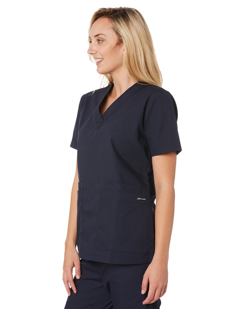 Ladies Scrubs Top - Navy