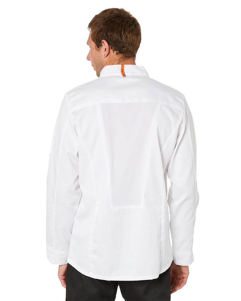 Mesh Air Pro LS  Chefs Jacket - White