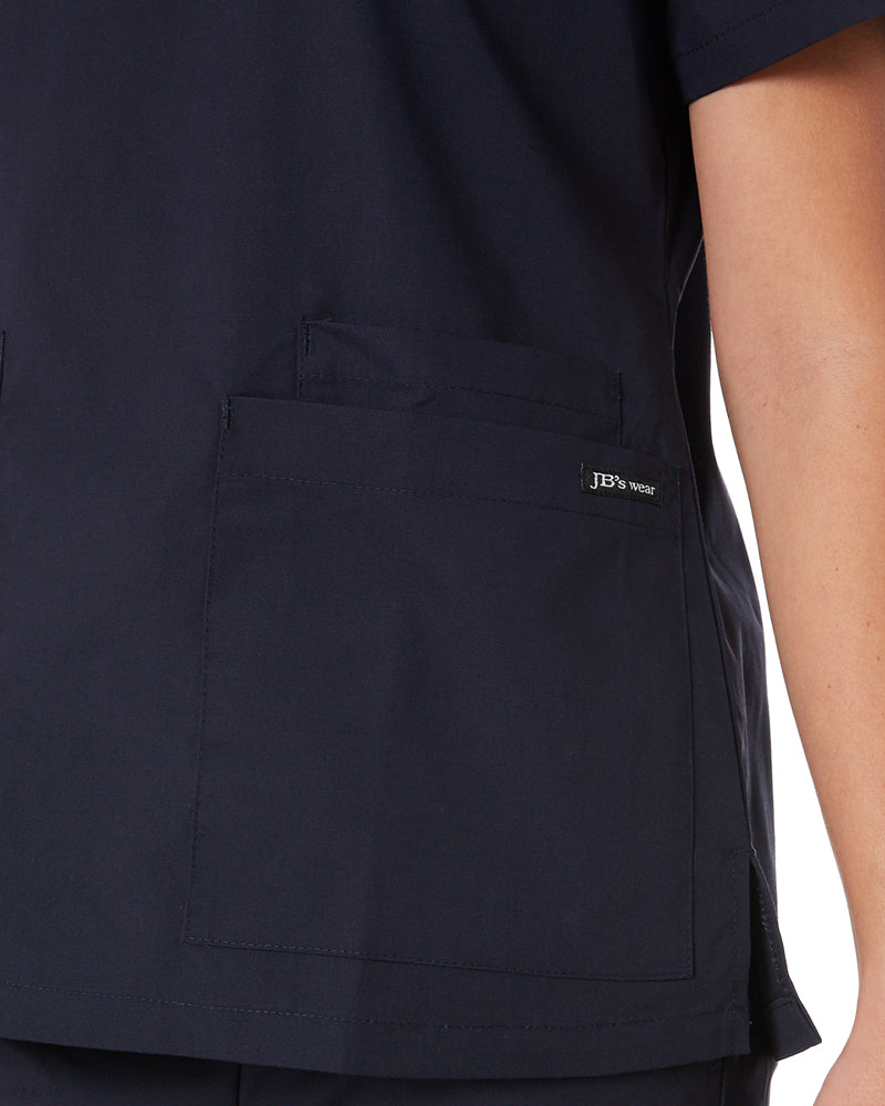 Ladies Scrubs Top - Navy