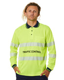 Tradies Traffic Control LS Taped Polo Shirt 2 Value Pack - Yellow