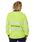 Tradies Traffic Control LS Taped Polo Shirt 2 Value Pack - Yellow